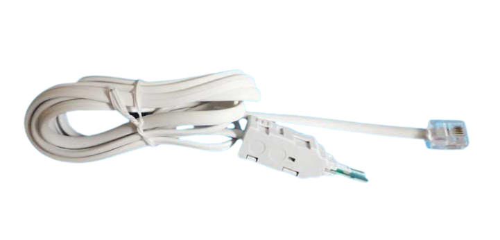 TEST CABLE WITH MODULAR PLUG 4P with 6P4C plug - Length 1.5m
